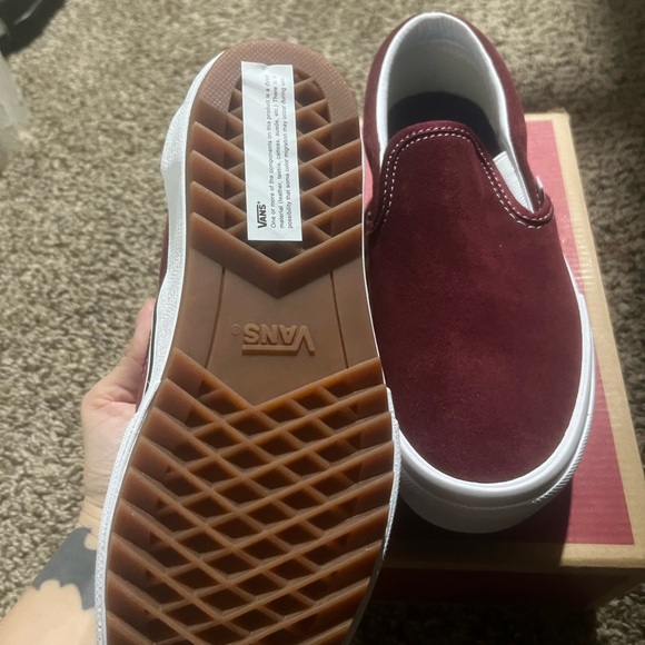 Vans Suede Pomegranate Slip-On Sneakers - Picture 5 of 5